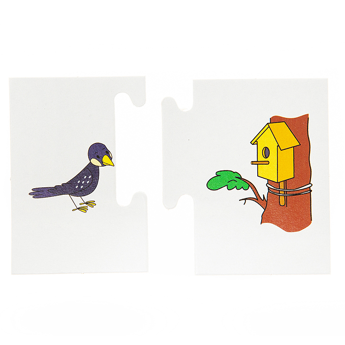 Настольная игра Кто в домике живет? (половинки)