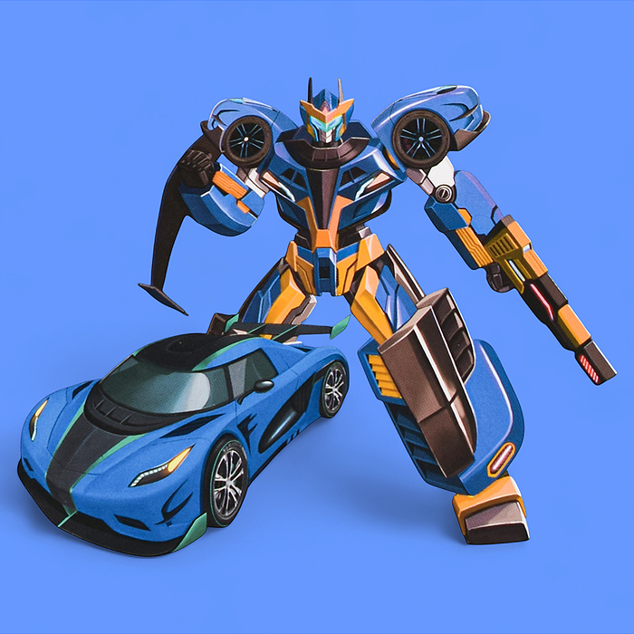 Фото к товару Робот 908-13B трансформирующийся в спорткар, в коробке Робот 908-13B трансформирующийся в спорткар, в коробке