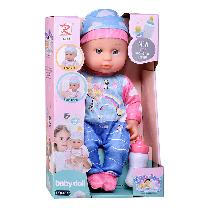 Фото к товару Пупс 5822 "Мишенька" с аксессуарами, в коробке Пупс 5822 "Мишенька" с аксессуарами, в коробке