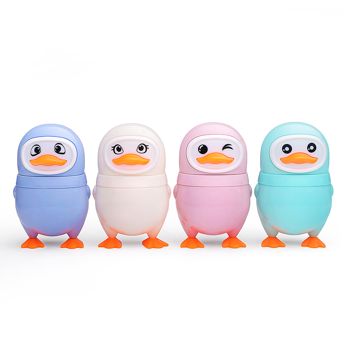 Точилка пластиковая с ластиком и контейнером "Penguin"