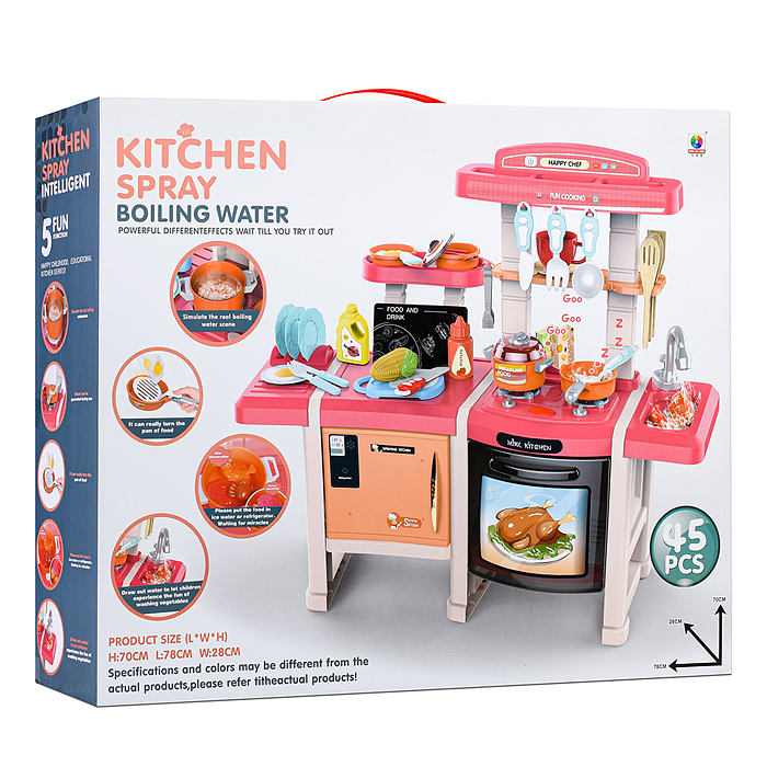 Фото к товару Игровой набор кухня MJL-913B "У шефа" цвет синий, в коробке Игровой набор кухня MJL-913B "У шефа" цвет синий, в коробке