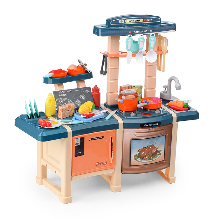 Фото к товару Игровой набор кухня MJL-913B "У шефа" цвет синий, в коробке Игровой набор кухня MJL-913B "У шефа" цвет синий, в коробке