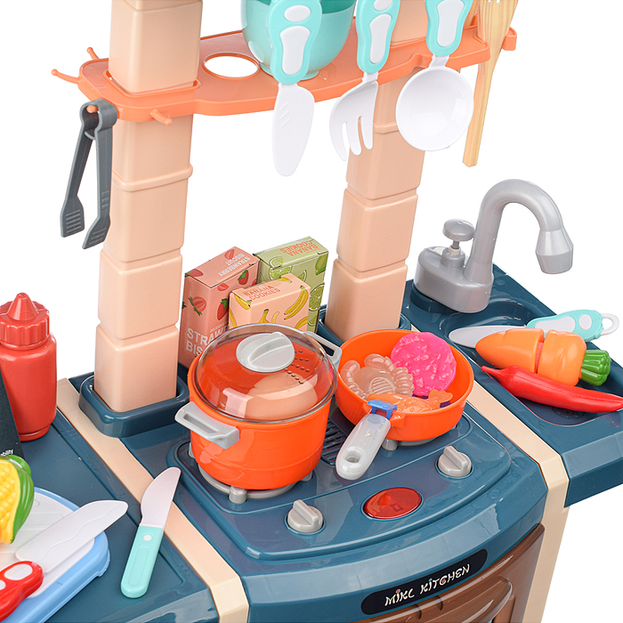 Фото к товару Игровой набор кухня MJL-913B "У шефа" цвет синий, в коробке Игровой набор кухня MJL-913B "У шефа" цвет синий, в коробке