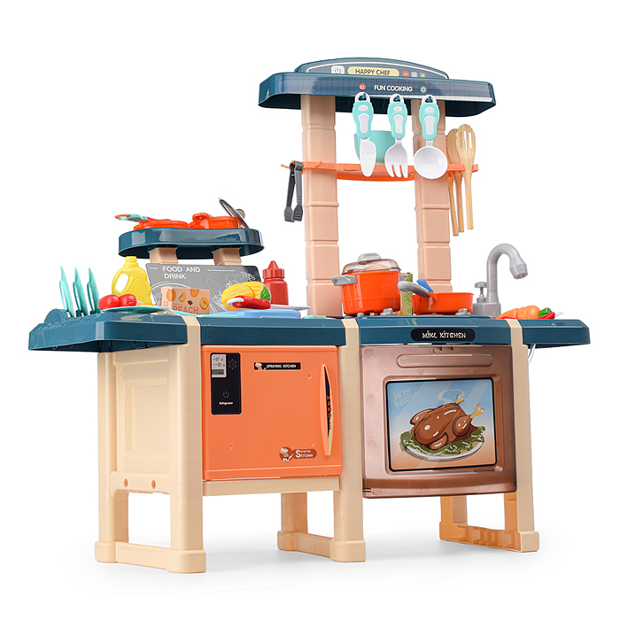 Фото к товару Игровой набор кухня MJL-913B "У шефа" цвет синий, в коробке Игровой набор кухня MJL-913B "У шефа" цвет синий, в коробке
