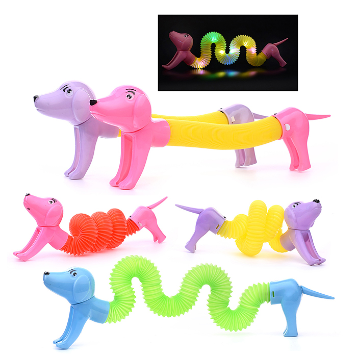 Игрушка-антистресс 00-2119 "Такса" свет (32 см.) в пакете 