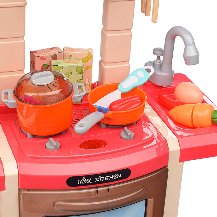 Фото к товару Игровой набор кухня MJL-913B "У шефа" цвет розовый, в коробке Игровой набор кухня MJL-913B "У шефа" цвет розовый, в коробке
