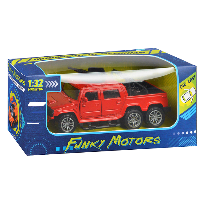 Фото к товару Красная инерционная машинка Горный пикап die-cast,1:32, открывающиеся двери Красная инерционная машинка Горный пикап die-cast,1:32, открывающиеся двери