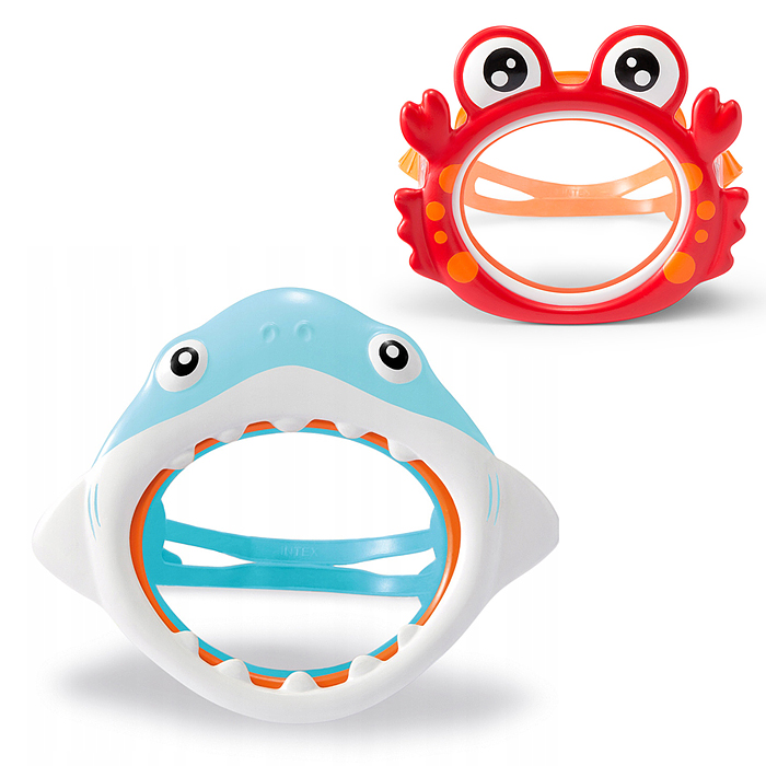 Маска для плавания «Морские животные», от 3-8 лет, цвета МИКС, 55915 INTEX в пакете