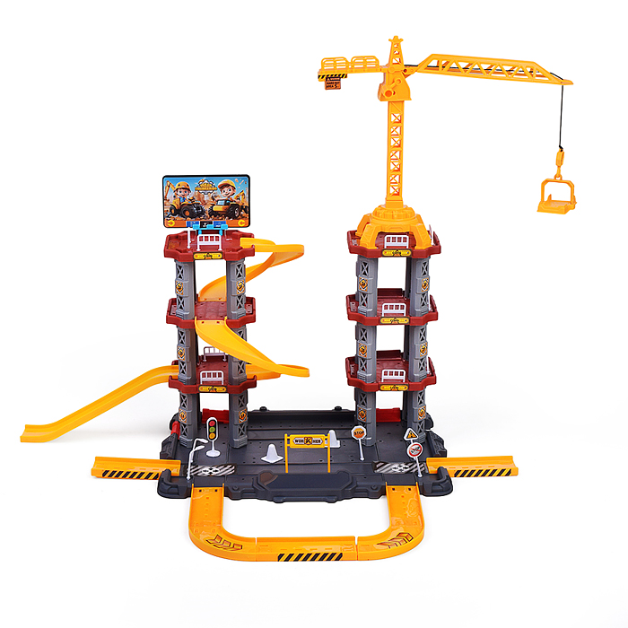 Парковка MH2113 "Приключения на стройке" (142 предметов) в коробке