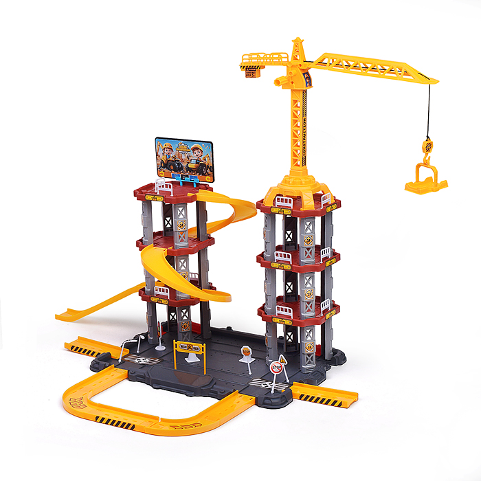 Парковка MH2113 "Приключения на стройке" (142 предметов) в коробке