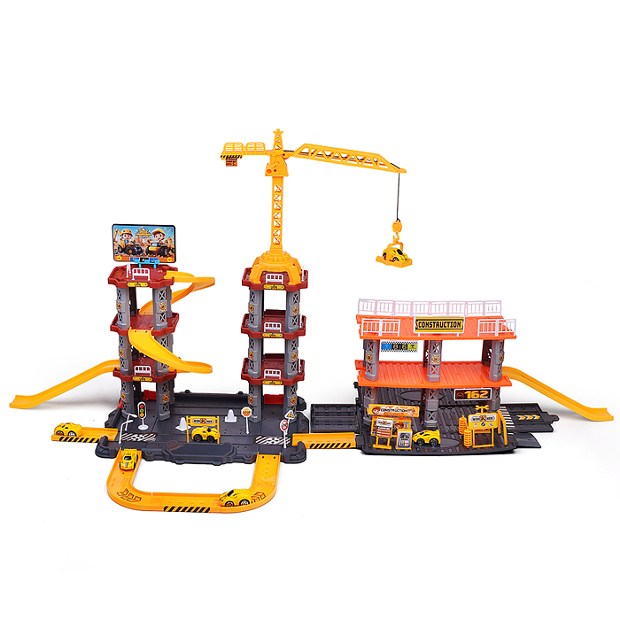 Парковка MH2113 "Приключения на стройке" (142 предметов) в коробке