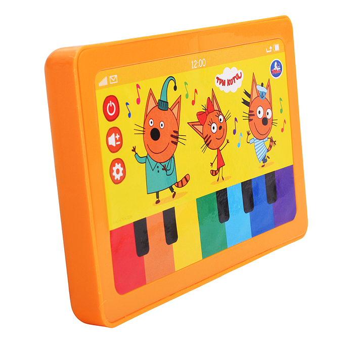 Мини планшет "Три кота" (35+ песен, скороговорок и стихов) на блистере