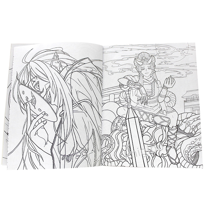 Раскраска аниме. Анимешная раскраска