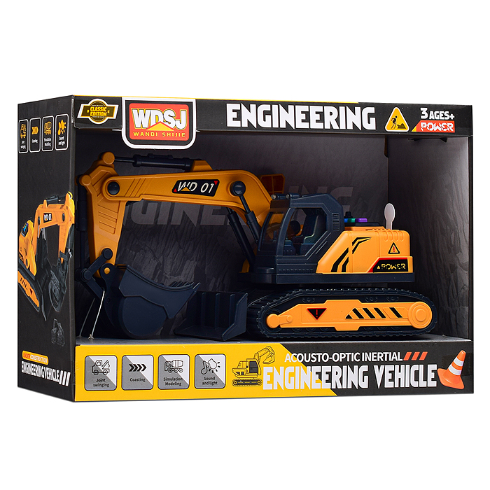 Экскаватор WD101-A "Мощная сила" в коробке