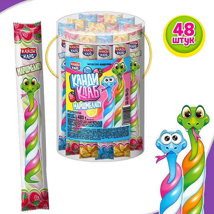 Маршмеллоу "Канди Клаб" ассорти 10гр*48шт