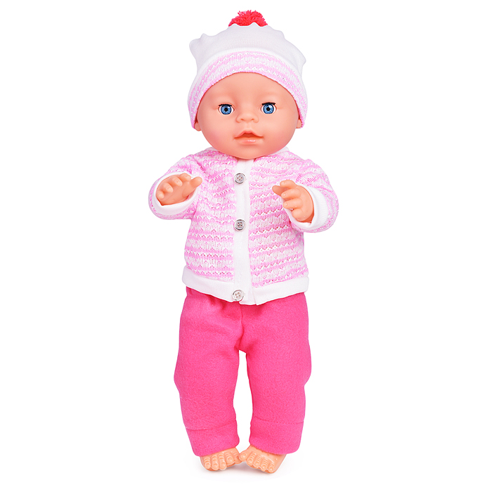 Пупс озвуч Шаинский музыка 40 см, пьет, писает, закр. глазки, 4 акс, 100 фраз