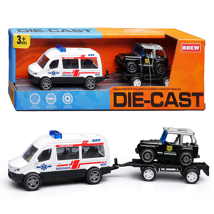 Машина BX-197 "Полицейская служба" металл, в коробке Машина BX-197 "Полицейская служба" металл, в коробке