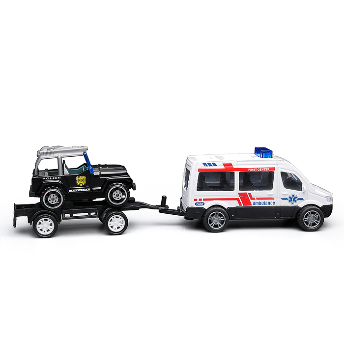 Машина BX-197 "Полицейская служба" металл, в коробке