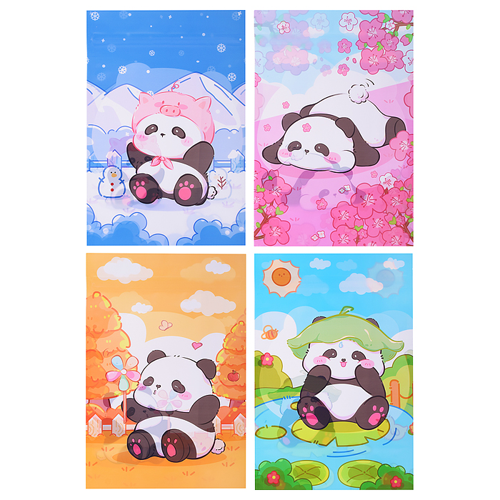 Пакет подарочный S2550 "Забавная панда" 25*25*4 см.