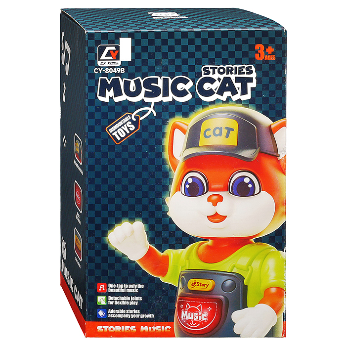 Фото к товару Интерактивная игрушка CY-8049B "Кот" в коробке Интерактивная игрушка CY-8049B "Кот" в коробке