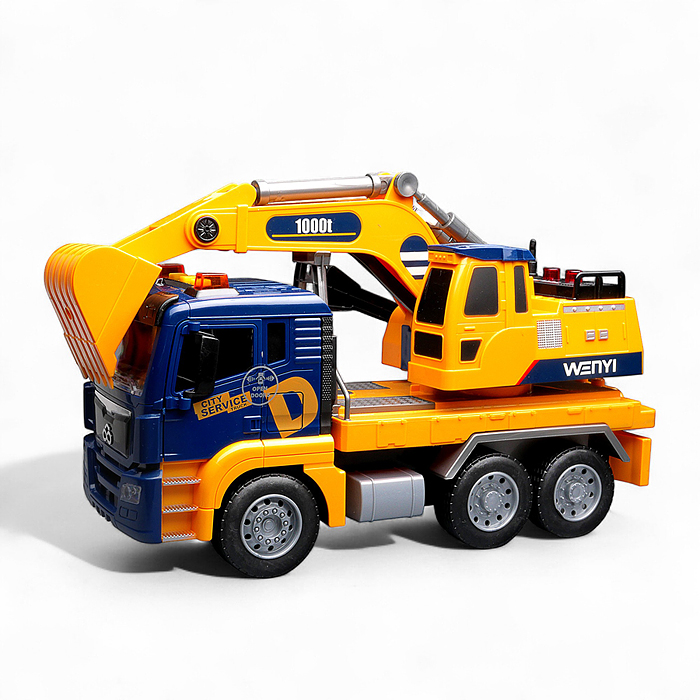 Фото к товару Машина WY1114A "Экскаватор" 1:10 (свет, звук) в коробке Машина WY1114A "Экскаватор" 1:10 (свет, звук) в коробке