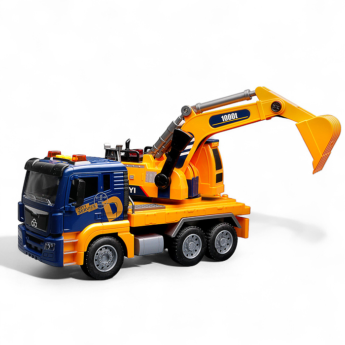 Фото к товару Машина WY1114A "Экскаватор" 1:10 (свет, звук) в коробке Машина WY1114A "Экскаватор" 1:10 (свет, звук) в коробке