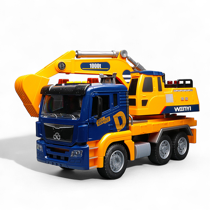 Фото к товару Машина WY1114A "Экскаватор" 1:10 (свет, звук) в коробке Машина WY1114A "Экскаватор" 1:10 (свет, звук) в коробке