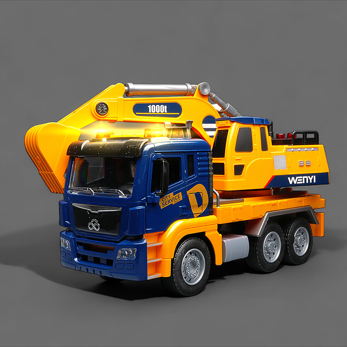 Фото к товару Машина WY1114A "Экскаватор" 1:10 (свет, звук) в коробке Машина WY1114A "Экскаватор" 1:10 (свет, звук) в коробке