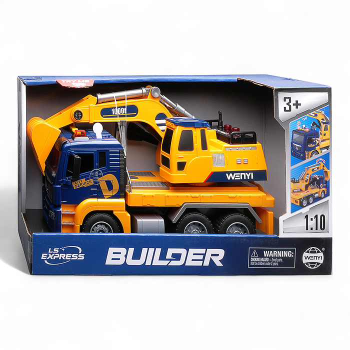 Фото к товару Машина WY1114A "Экскаватор" 1:10 (свет, звук) в коробке Машина WY1114A "Экскаватор" 1:10 (свет, звук) в коробке