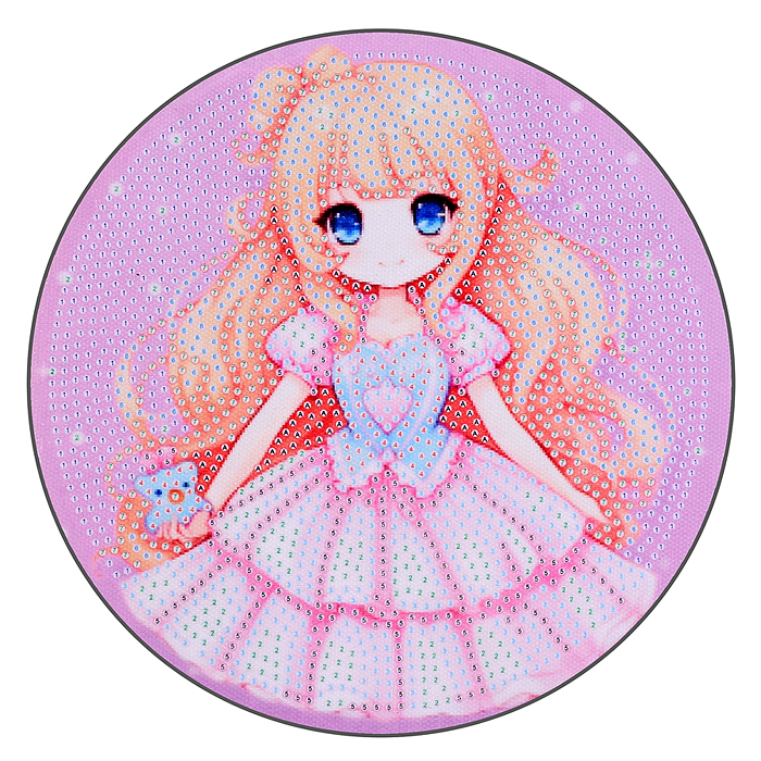 Фото к товару Мозаика алмазная 00-7589 "Девочка Анимэ" 20см Мозаика алмазная 00-7589 "Девочка Анимэ" 20см