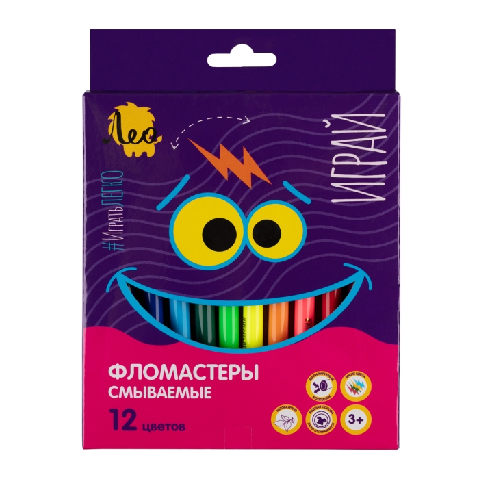 Фломастеры смываемые 24 цв "Играй" Фломастеры смываемые 24 цв "Играй"