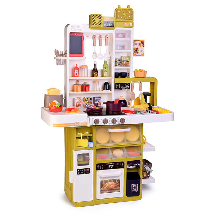 Фото к товару Набор кухня 889-369 "Весёлый поварёнок" с паром (108 предметов) в коробке Набор кухня 889-369 "Весёлый поварёнок" с паром (108 предметов) в коробке