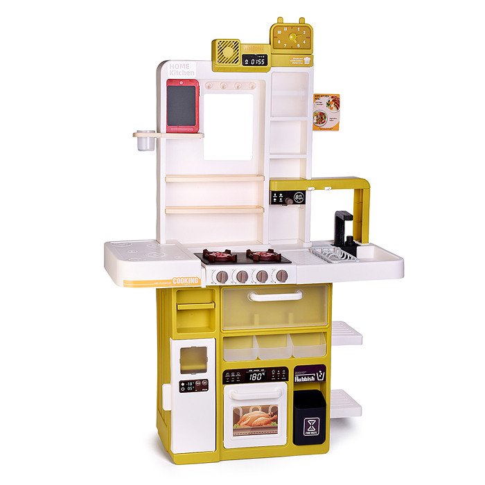 Фото к товару Набор кухня 889-369 "Весёлый поварёнок" с паром (108 предметов) в коробке Набор кухня 889-369 "Весёлый поварёнок" с паром (108 предметов) в коробке