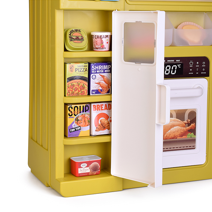 Фото к товару Набор кухня 889-369 "Весёлый поварёнок" с паром (108 предметов) в коробке Набор кухня 889-369 "Весёлый поварёнок" с паром (108 предметов) в коробке