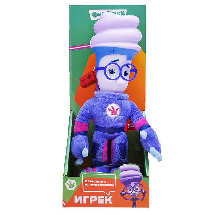 Мягкая игрушка "Фиксики" Игрек 27см, муз. чип, в коробке