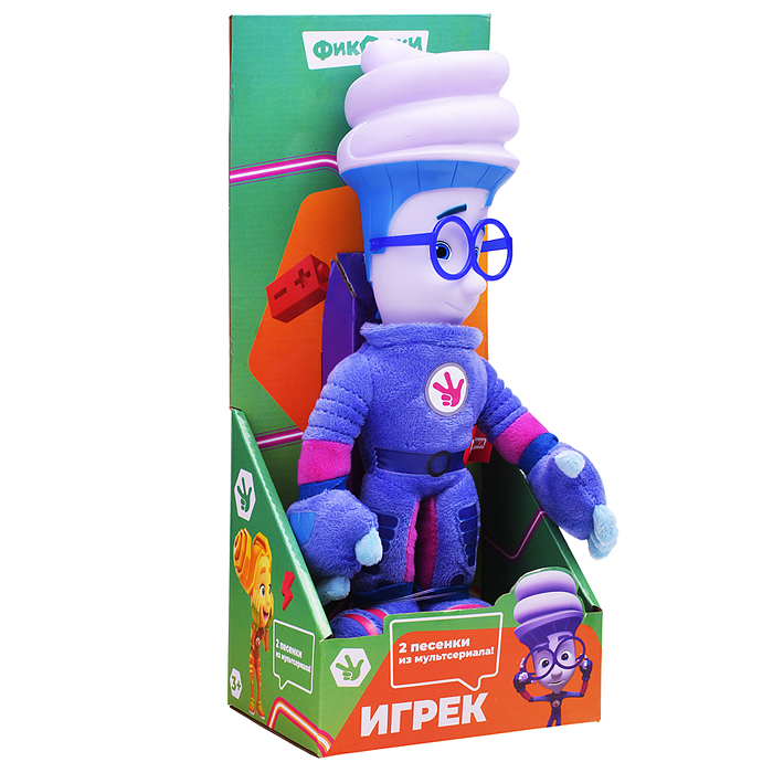 Мягкая игрушка "Фиксики" Игрек 27см, муз. чип, в коробке