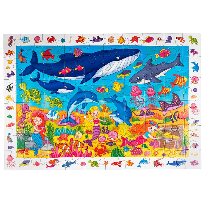 Фото к товару IQ Пазл с развивающей игрой 60 "Русалочки" 4+ IQ Пазл с развивающей игрой 60 "Русалочки" 4+