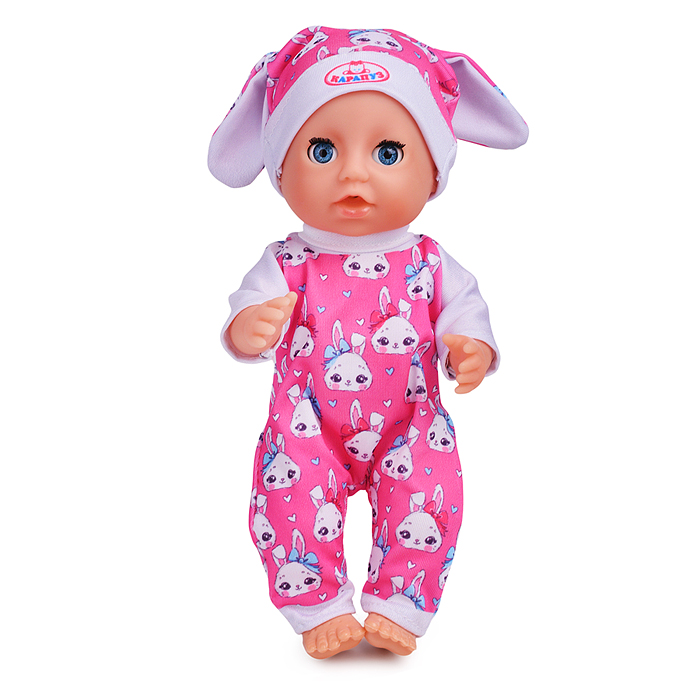 Пупс озвуч 20см, пьет, писает, закр. глазки, 3 акс