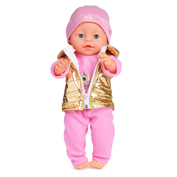 Пупс озвуч Шаинский музыка 40 см, пьет, писает, закр. глазки, 4 акс, 100 фраз 