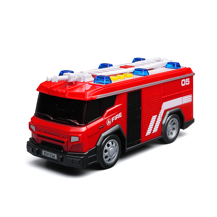 Машина WY1134A "Пожарная служба" 1:32 (свет, звук) в коробке