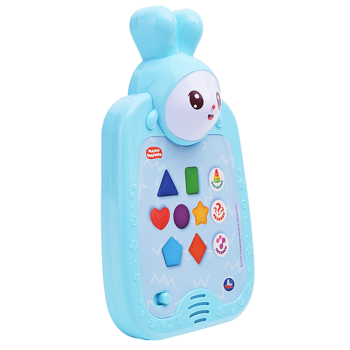 Фото к товару Обучающий планшет "Малышарики" (40+ песен, фраз и звуков.) блистер Обучающий планшет "Малышарики" (40+ песен, фраз и звуков.) блистер