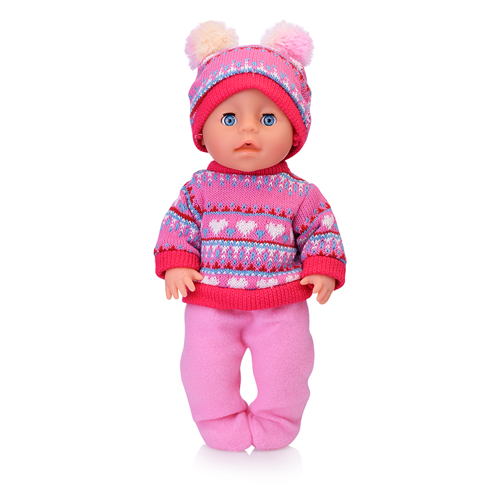 Пупс озвуч Шаинский музыка 30 см, (пьет, писает, закр. глазки, 4 акс, 2000 слов) в коробке