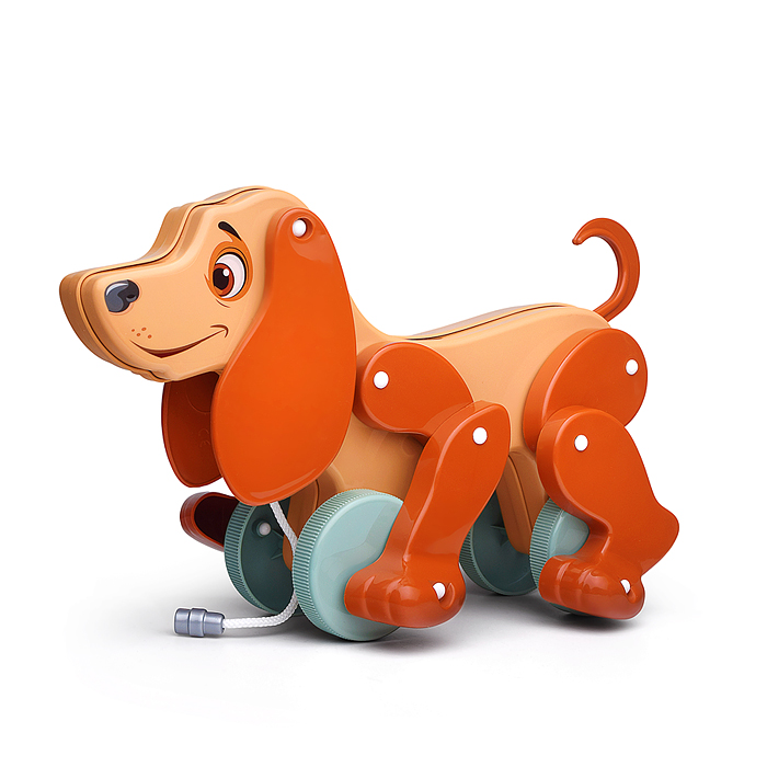 Собака-каталка "Боби" (бежево-коричневый) (в пакете) Собака-каталка "Боби" (бежево-коричневый) (в пакете)