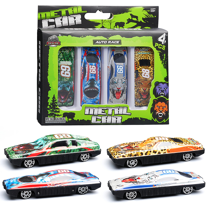 Набор машин KZ957-604 "Рейс" металл, в коробке Набор машин KZ957-604 "Рейс" металл, в коробке