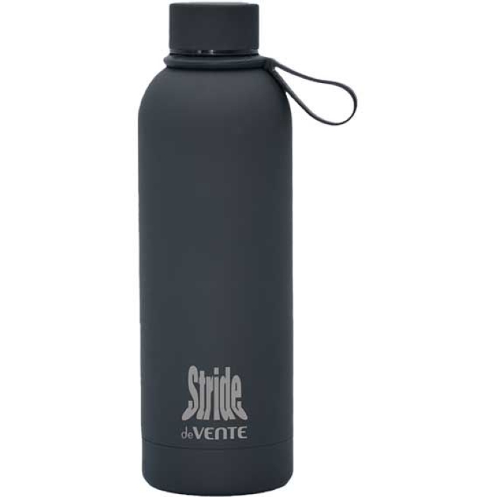 Бутылка-термос "Stride Midnight Black" 500 мл, 22x7,2 см, 8-12 часов, нержавеющая сталь, с Бутылка-термос "Stride Midnight Black" 500 мл, 22x7,2 см, 8-12 часов, нержавеющая сталь, с