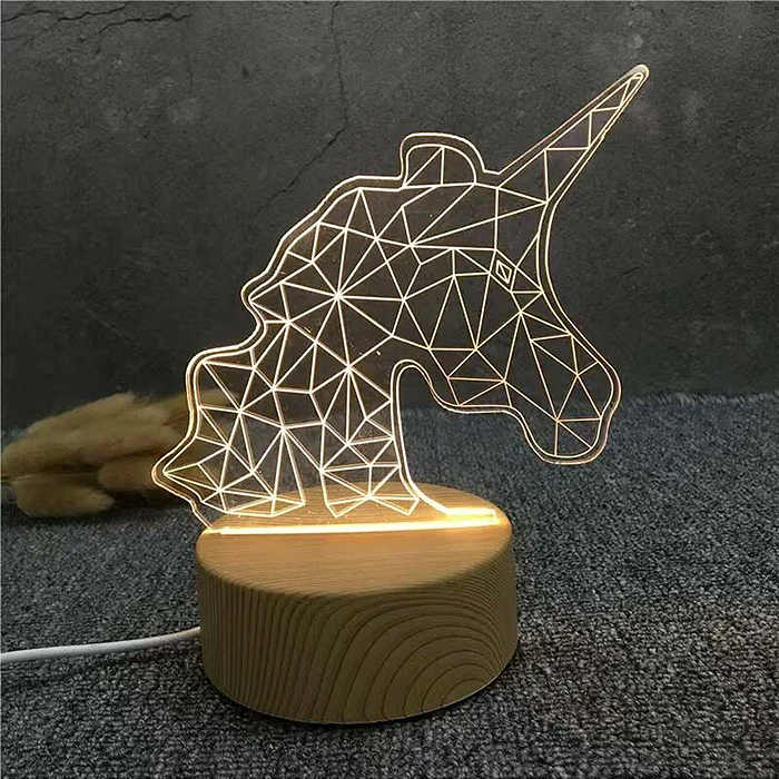 Ночник детский CY721-3 "Единорог" в коробке