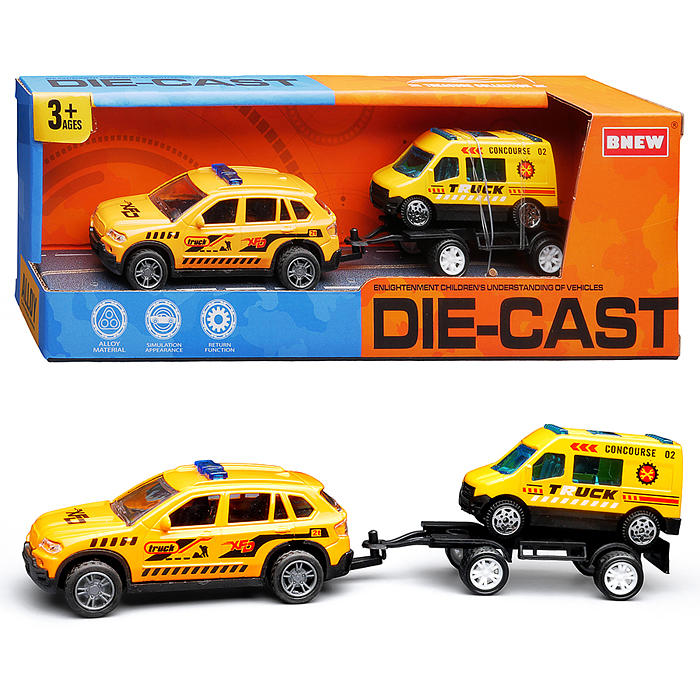 Машина BX-196 "Городская стройка" металл, в коробке Машина BX-196 "Городская стройка" металл, в коробке