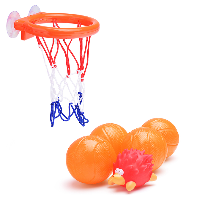 Игрушка для ванной "Баскетбол" 4 мяча Игрушка для ванной "Баскетбол" 4 мяча