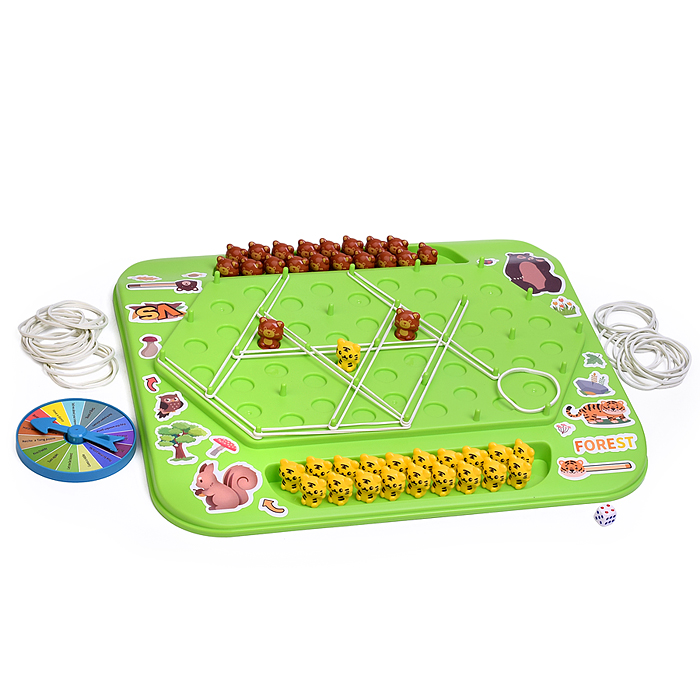 Игра настольная 101B "Веселые животные" в коробке