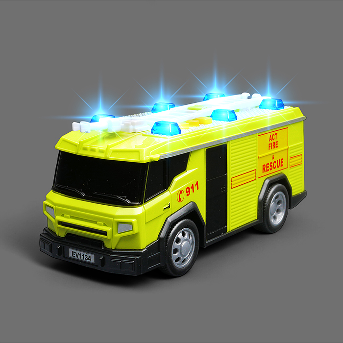 Фото к товару Машина WY1134B "Пожарная" 1:32 (свет, звук) в коробке Машина WY1134B "Пожарная" 1:32 (свет, звук) в коробке